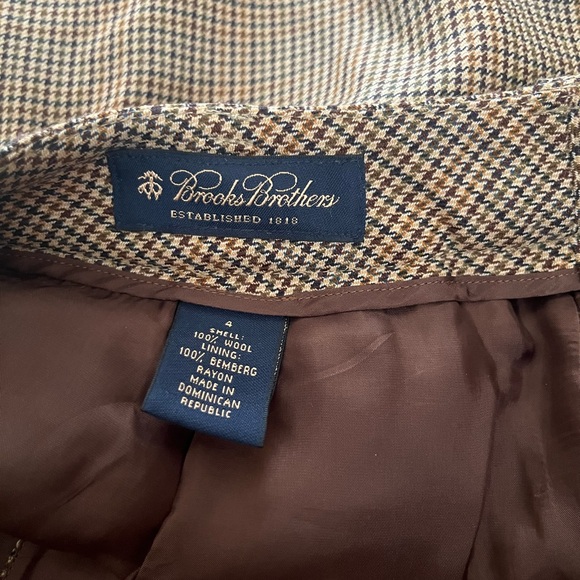Brooks Brothers slim Glen plaid wool trousers - Picture 14 of 15